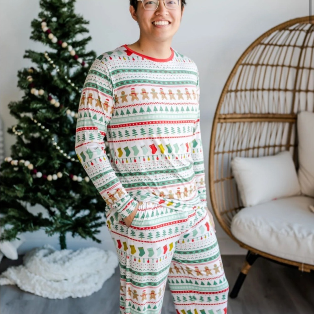 Little Sleepies NWT Christmas long sleeve pajama top for men